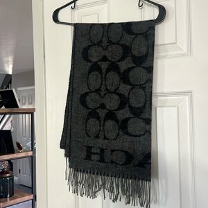 Women’s oversized Coach scarf, never worn